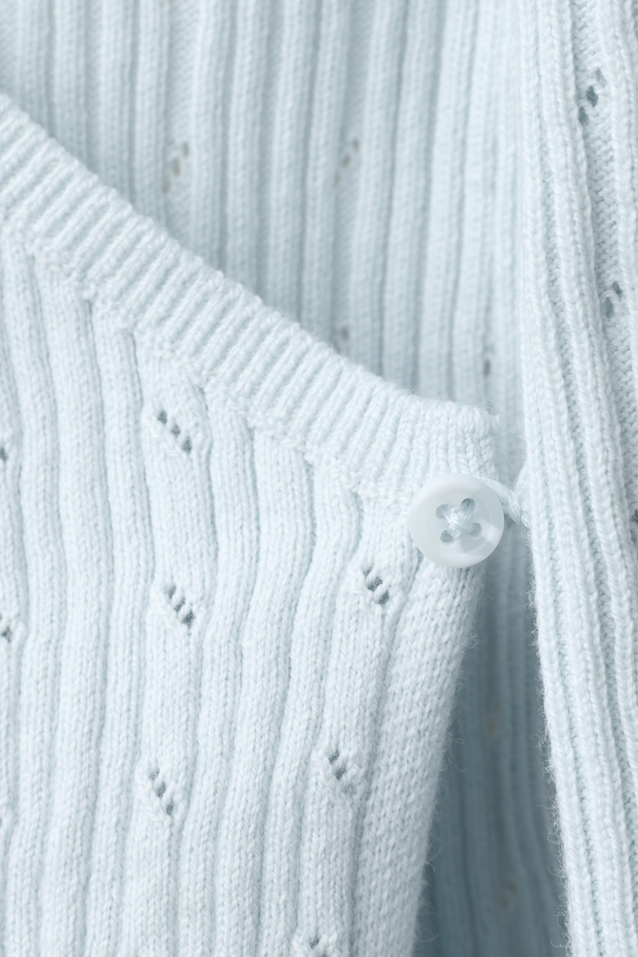 RIB OPENWORK KNIT JUMPER